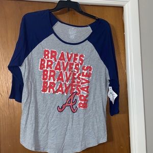 Atlanta Braves quarter sleeve tee